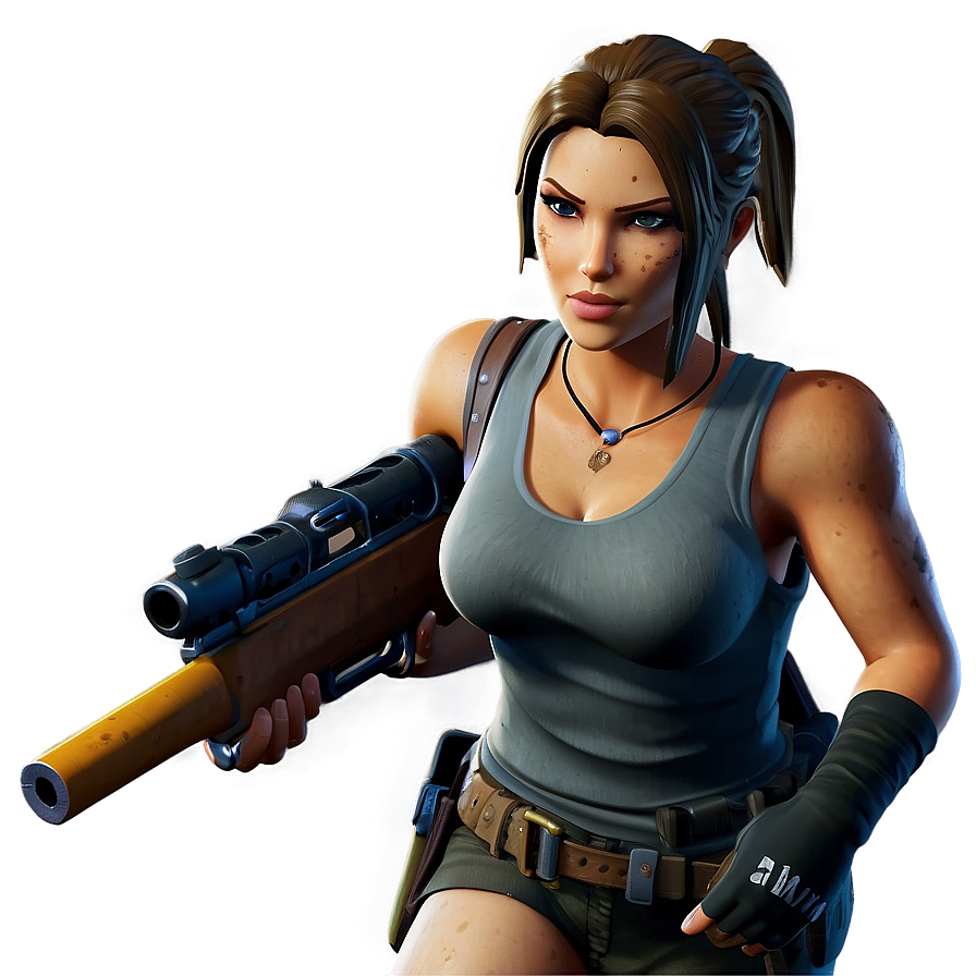 Lara Croft Fortnite Edition Png 06282024 PNG image