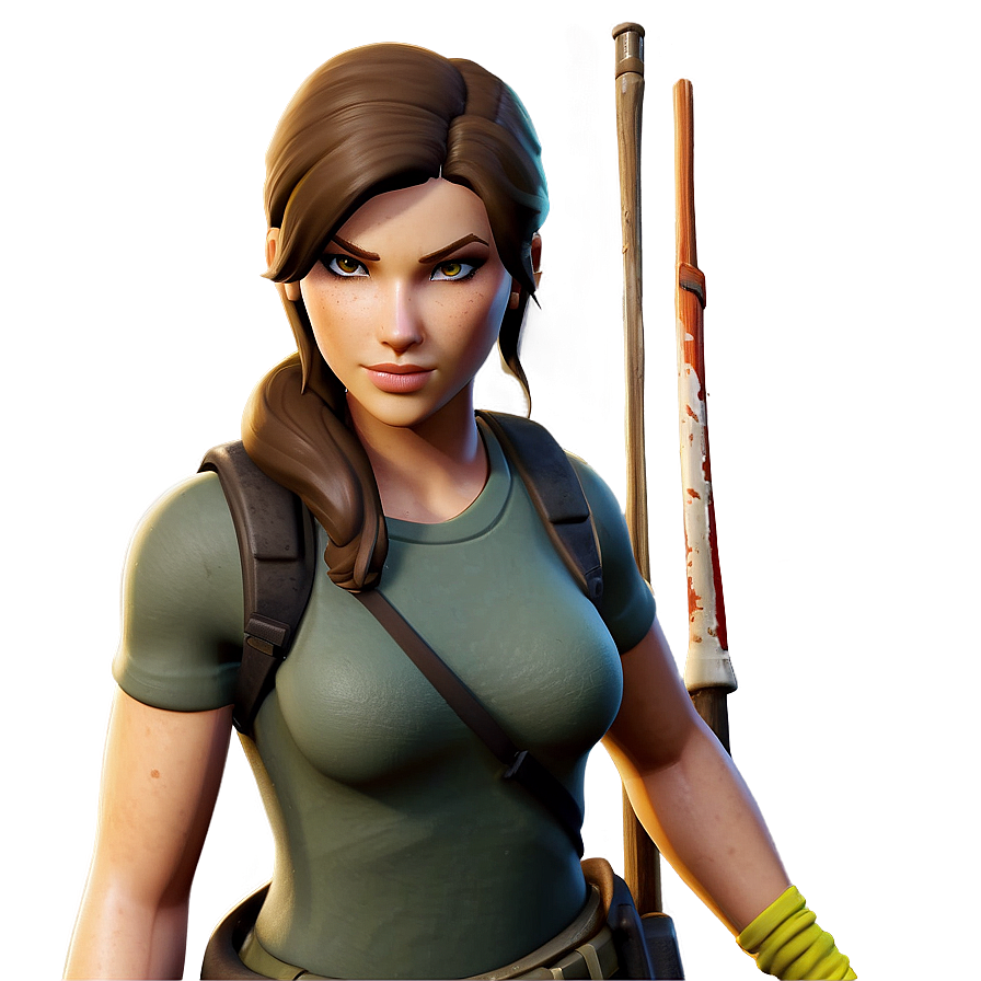 Lara Croft Fortnite Squad Leader Png Ouk29 PNG image