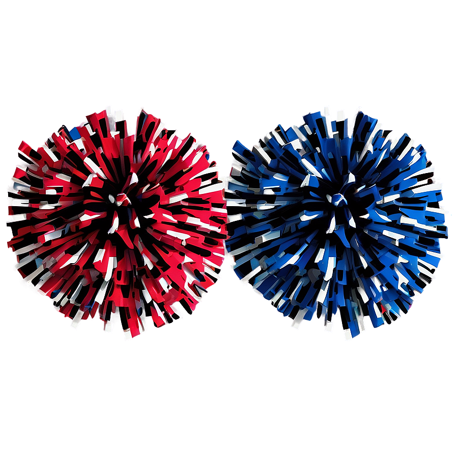 Large Cheer Pom Poms Png 06282024 PNG image