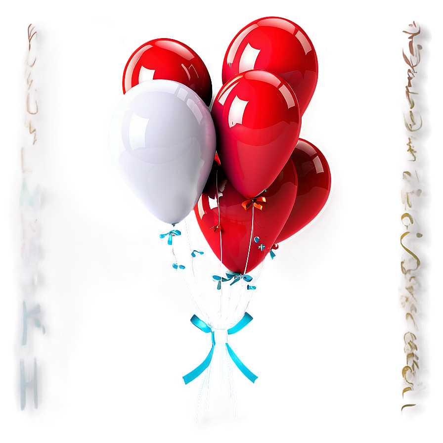 Large Red Balloons Png Edc PNG image