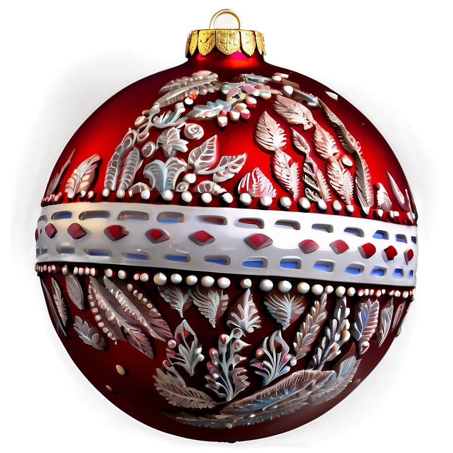 Large Red Ornament Png 06212024 PNG image