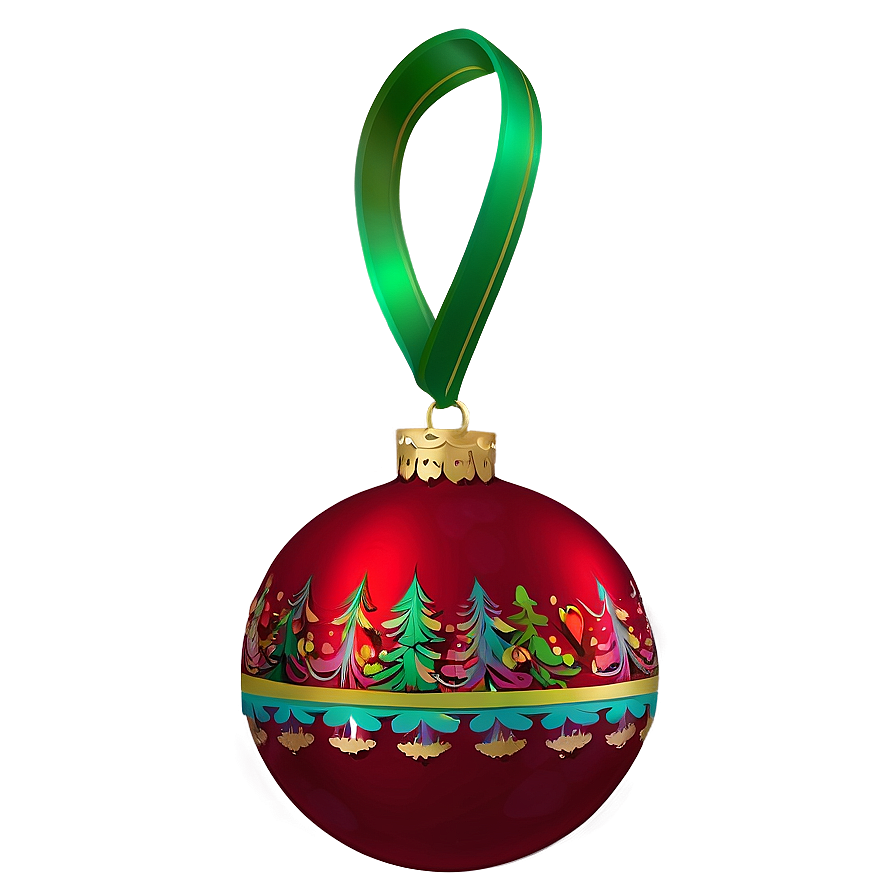 Large Red Ornament Png 85 PNG image