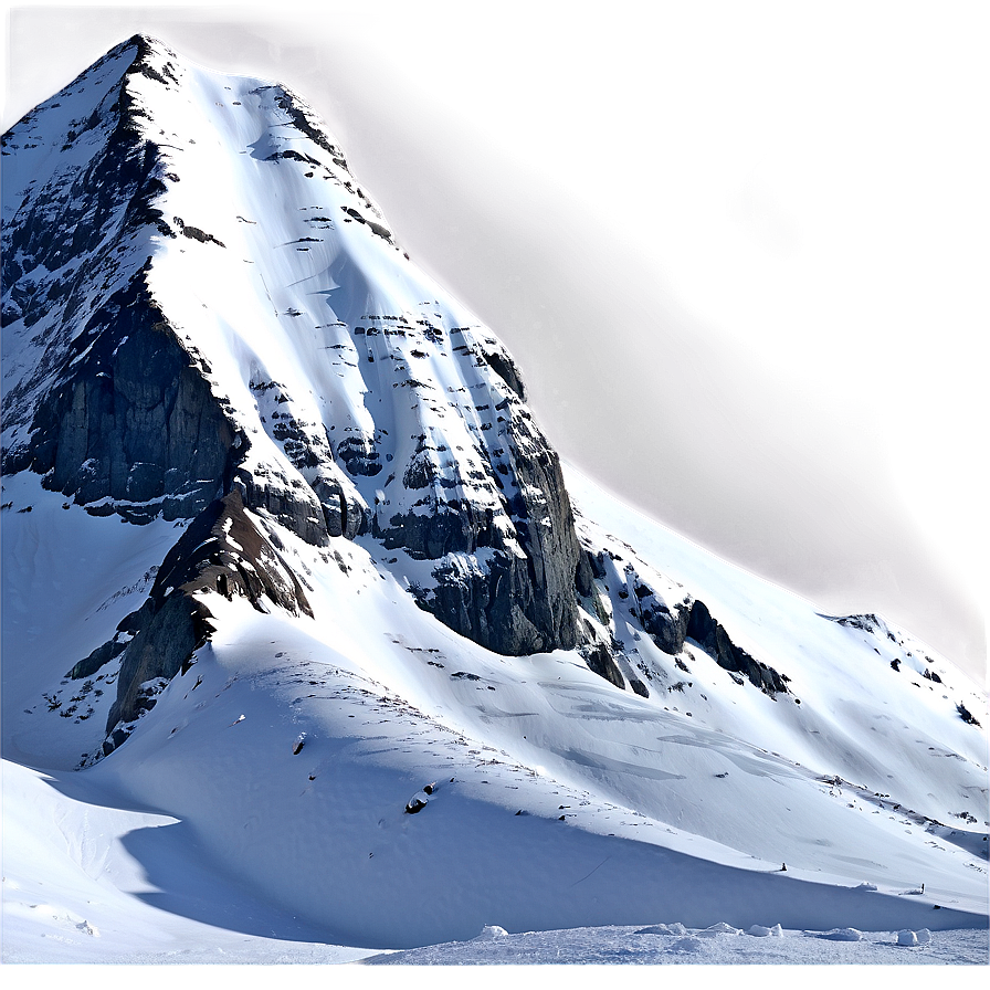 Large Snowy Mountain Peak Png 06252024 PNG image