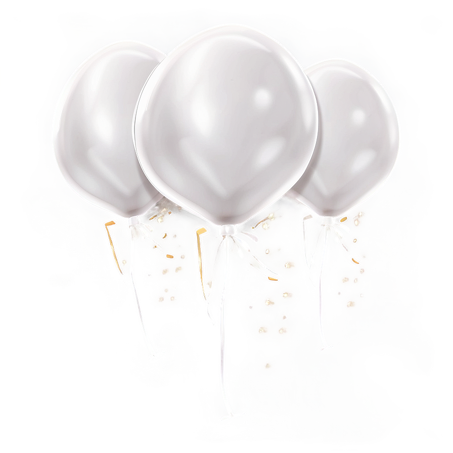 Large White Balloons Png 06122024 PNG image