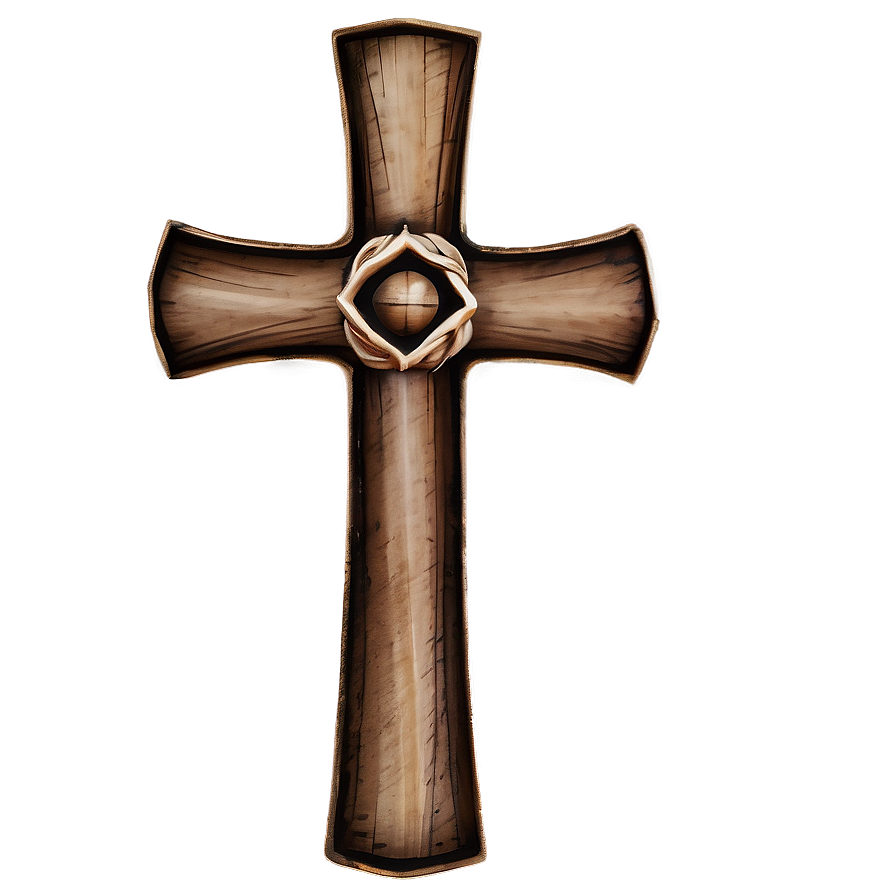 Large Wooden Cross Png 05252024 PNG image