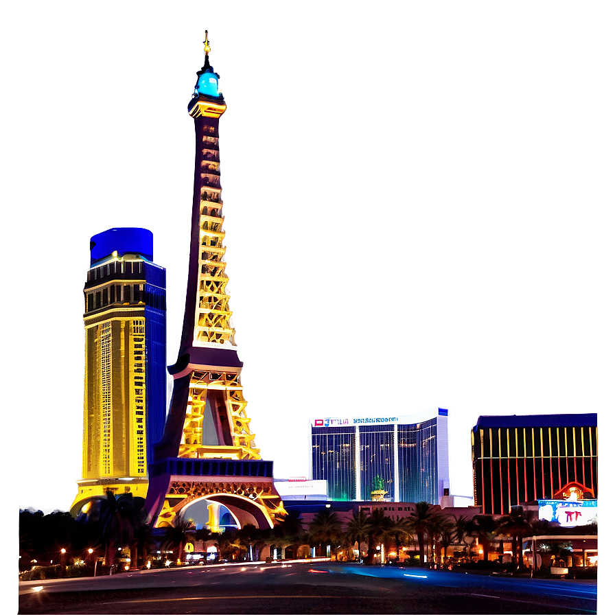 Las Vegas Nightscape Png 06252024 PNG image