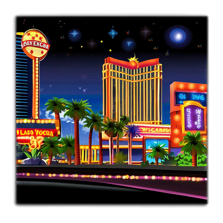 Las Vegas Nightscape Png Ktj PNG image