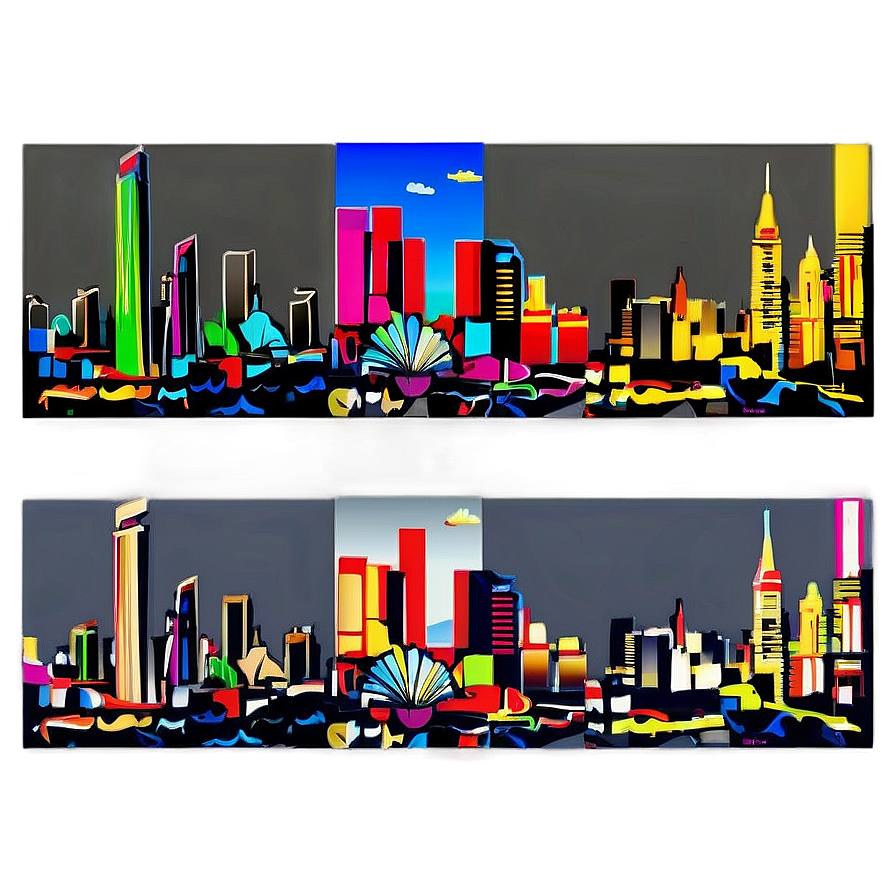 Las Vegas Skyline Art Png Bvt PNG image