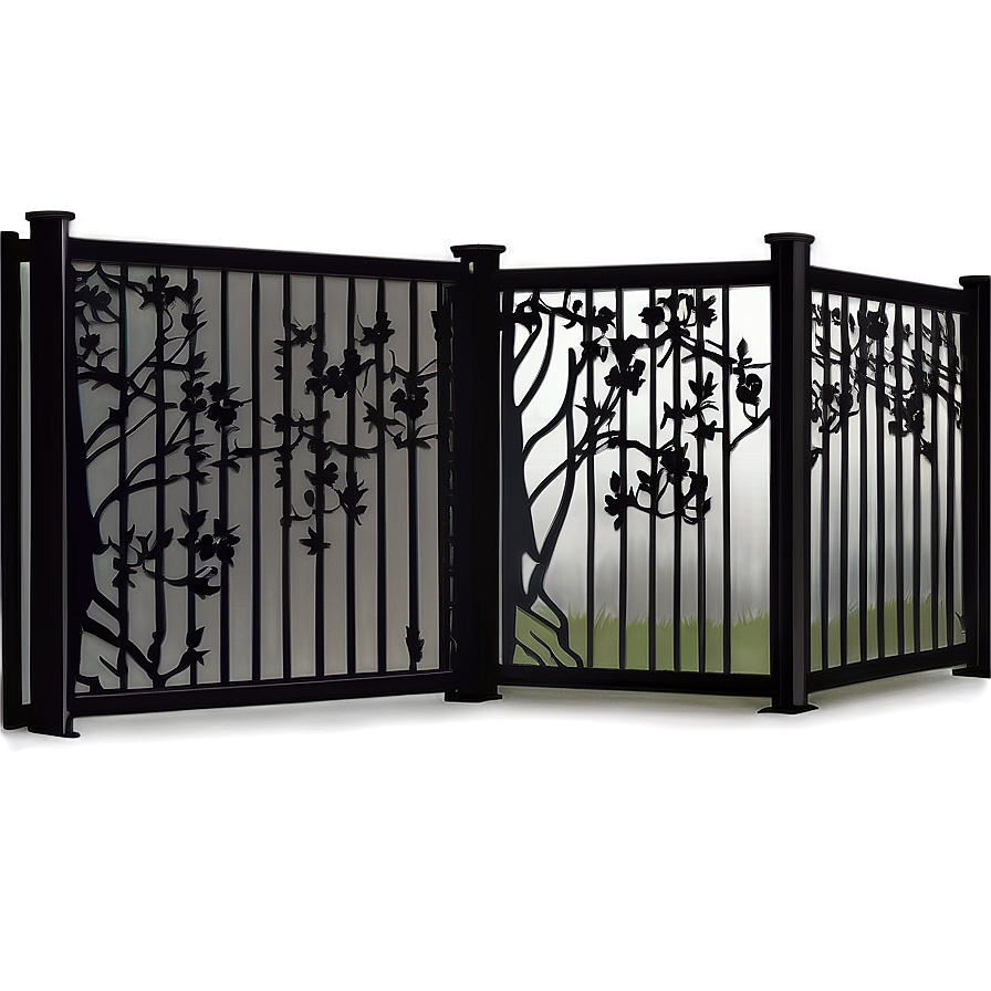 Laser Cut Metal Fence Designs Png Uqi83 PNG image