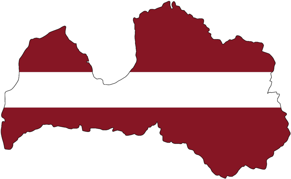 Latvia Map Flag Overlay PNG image