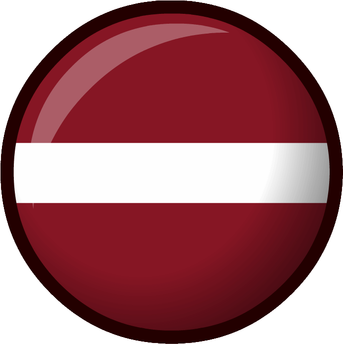 Latvian Flag Button PNG image