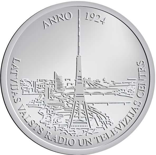 Latvian Radio Television Tower Coin1924 PNG image