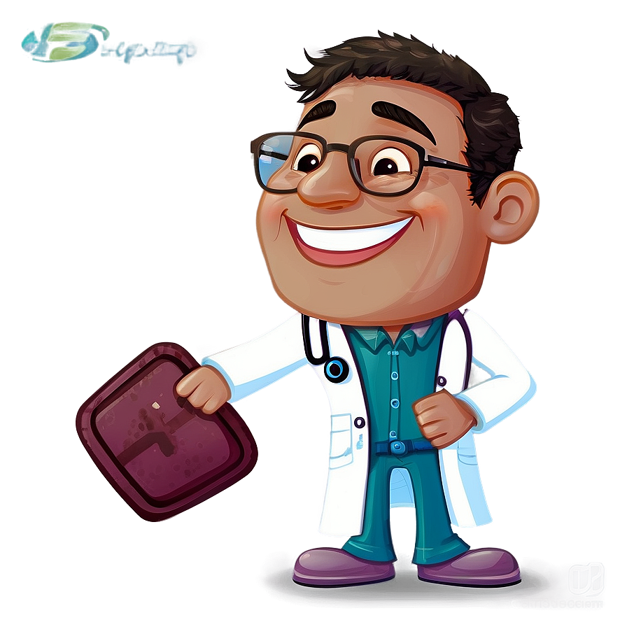 Laughing Cartoon Doctor Png Vgd PNG image