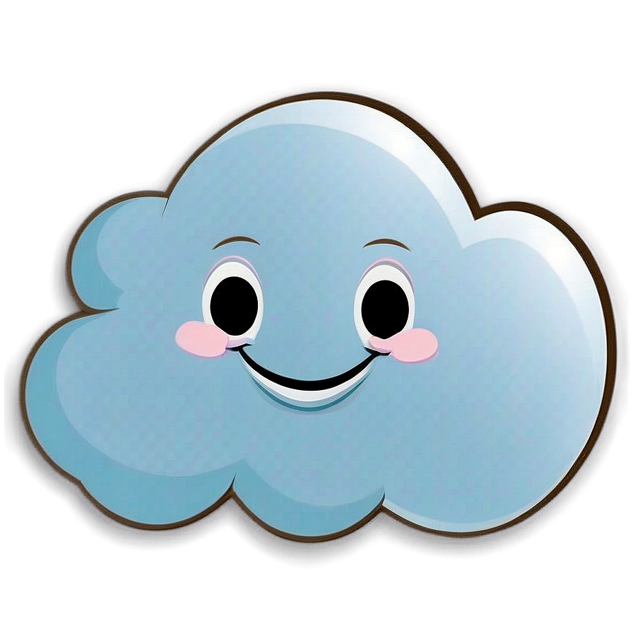 Laughing Cloud Cartoon Png 06252024 PNG image