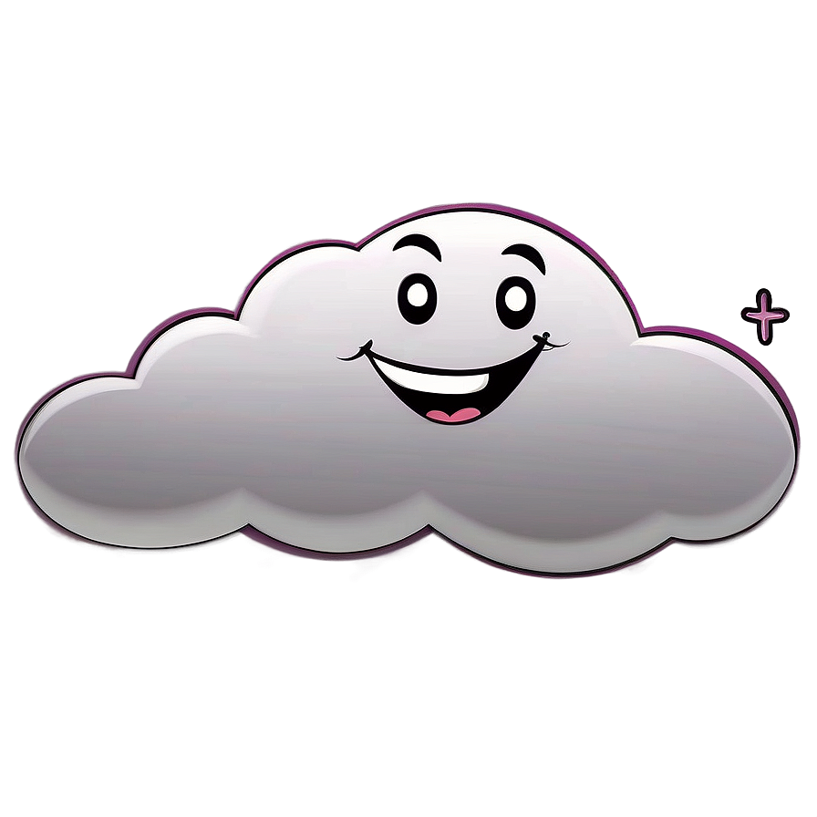 Laughing Cloud Cartoon Png Mpq PNG image