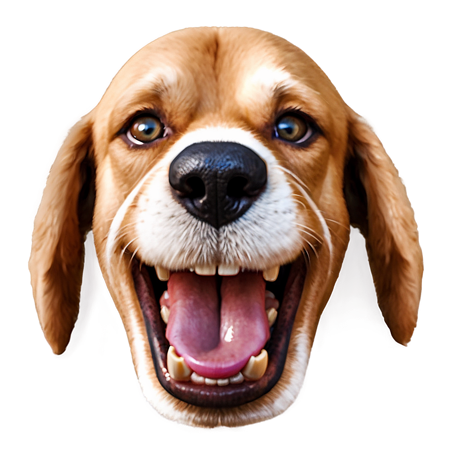 Laughing Dog Face Emoji Png 06212024 PNG image