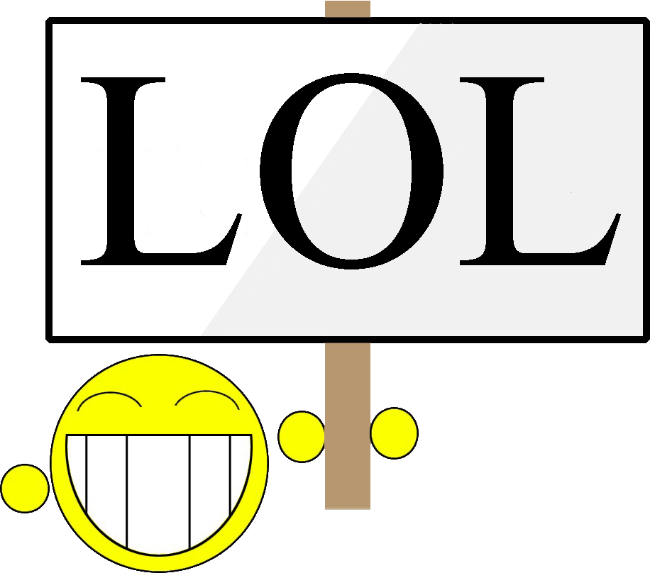 Laughing Faceand L O L Sign PNG image