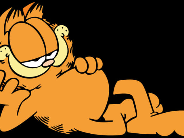 Laughing_ Garfield_ Cartoon PNG image