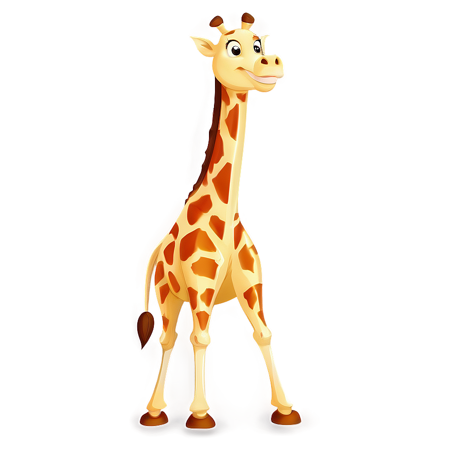 Laughing Giraffe Cartoon Png 05062024 PNG image