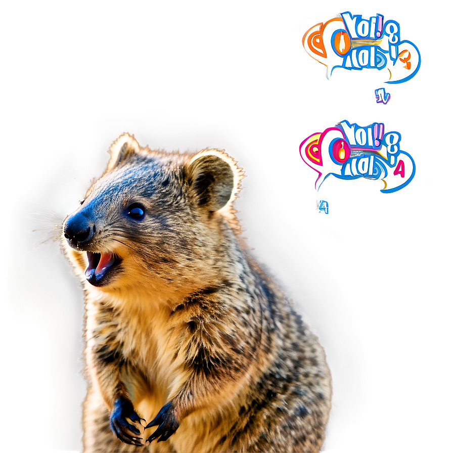 Laughing Quokka Mood Png 06242024 PNG image