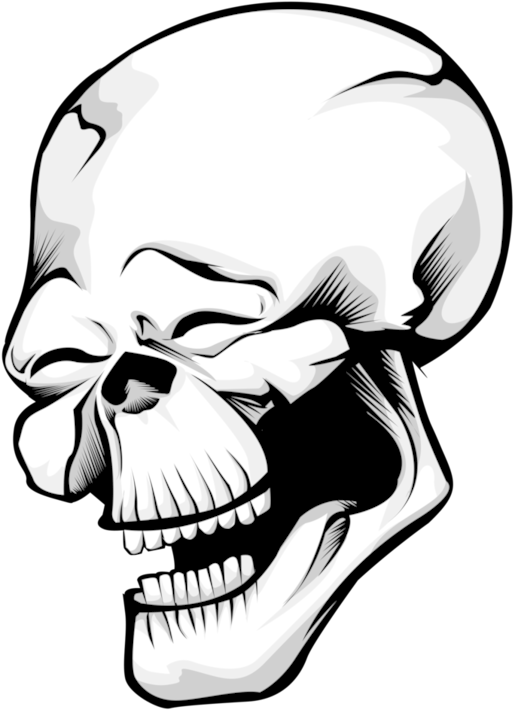 Laughing_ Skull_ Graphic PNG image