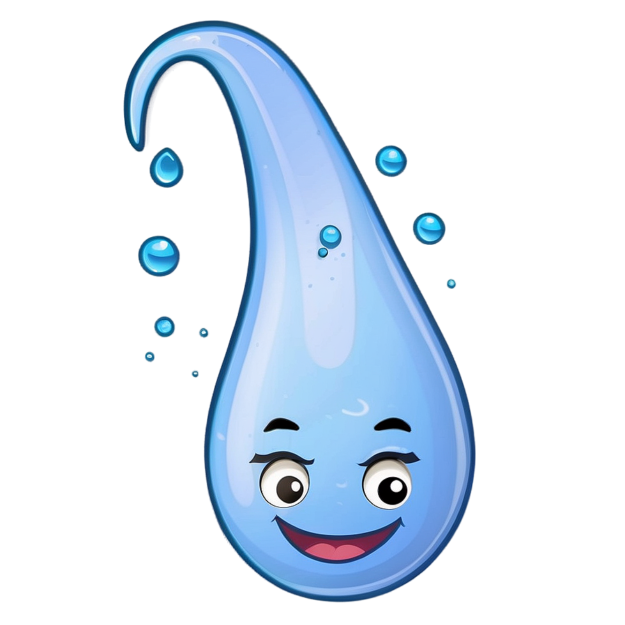 Laughing Water Drop Cartoon Png Udw PNG image