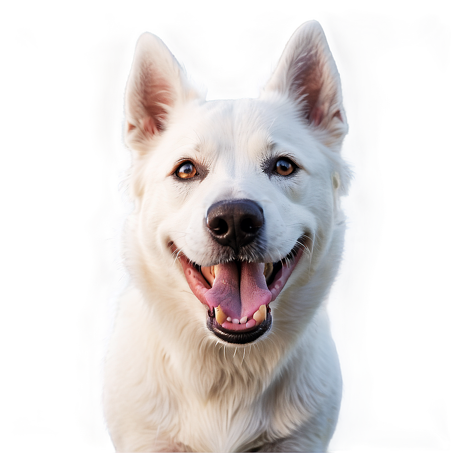 Laughing White Dog Png 53 PNG image