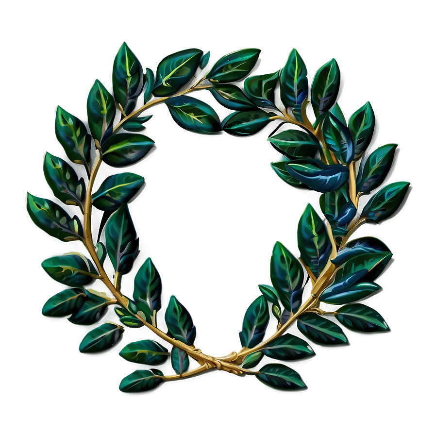 Laurel Wreath Celebration Png Efo PNG image