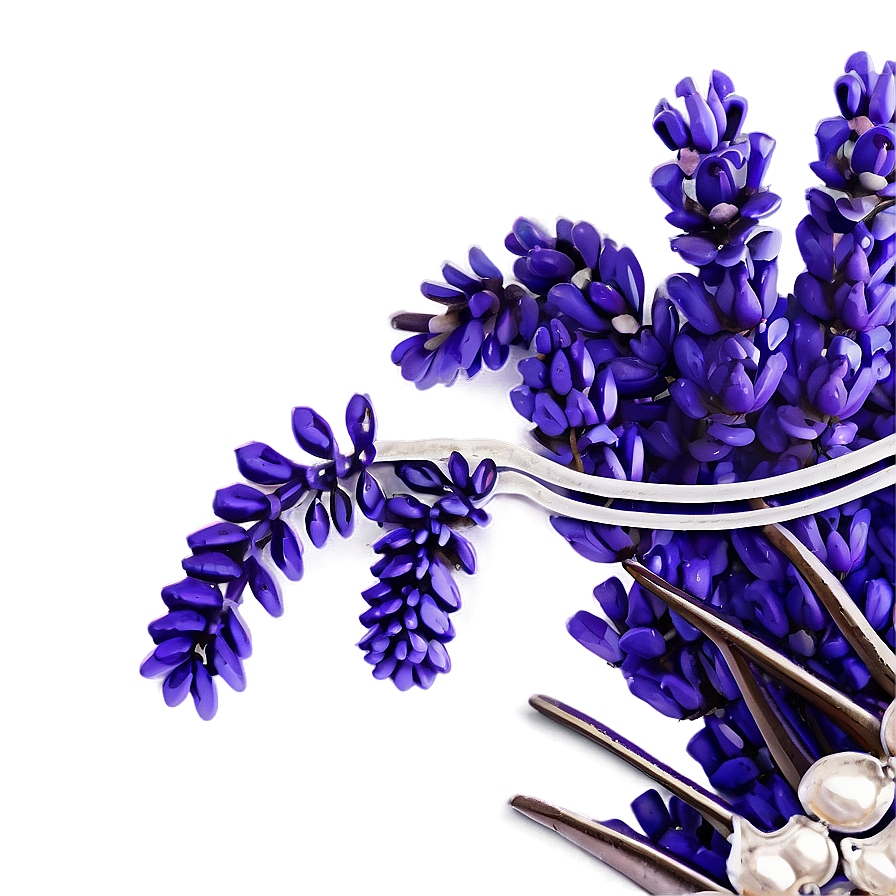 Lavender Bridal Headpiece Png 05062024 PNG image