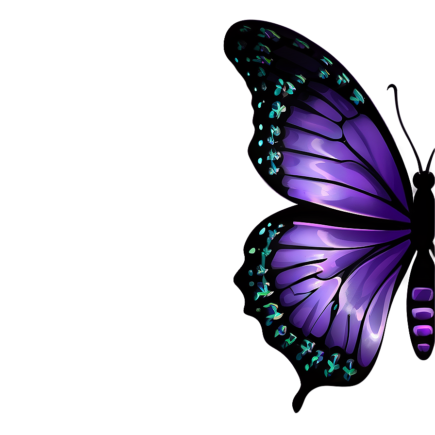 Lavender Butterfly Illustration Png Skb3 PNG image