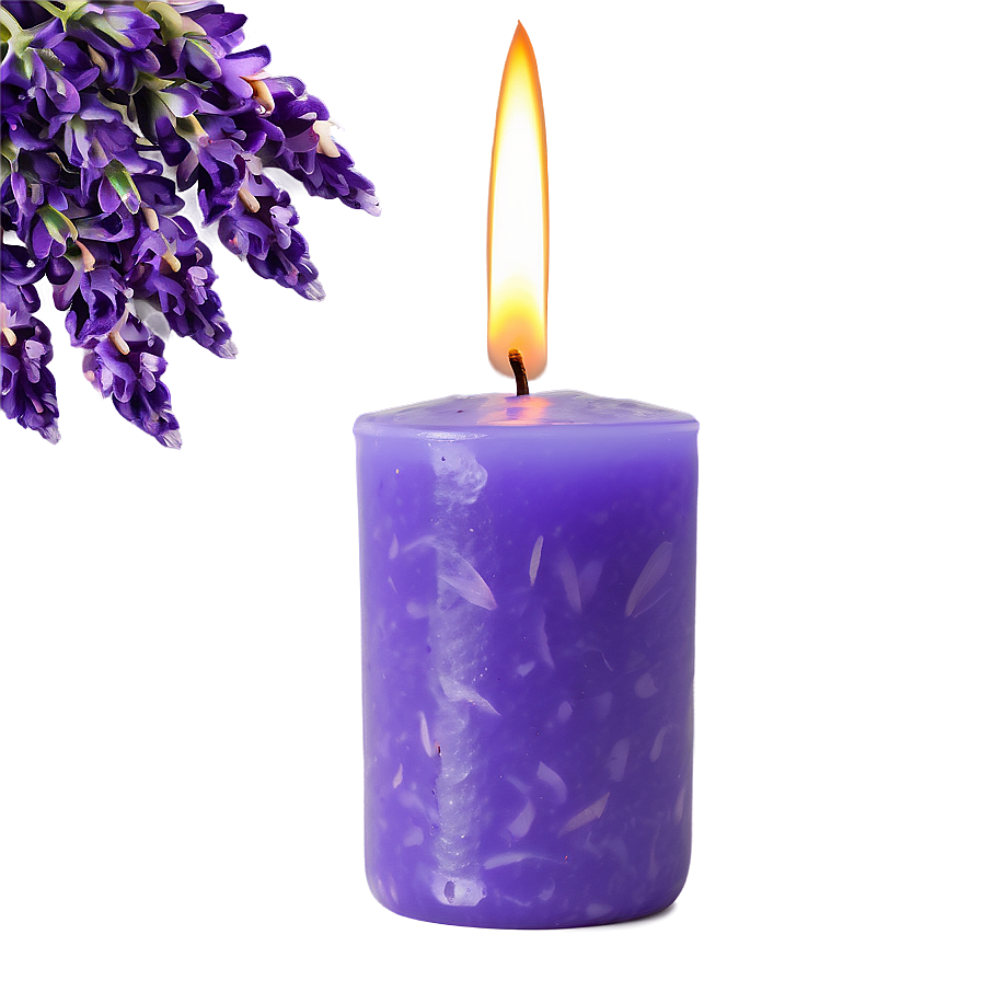 Lavender Infused Candle Png 7 PNG image