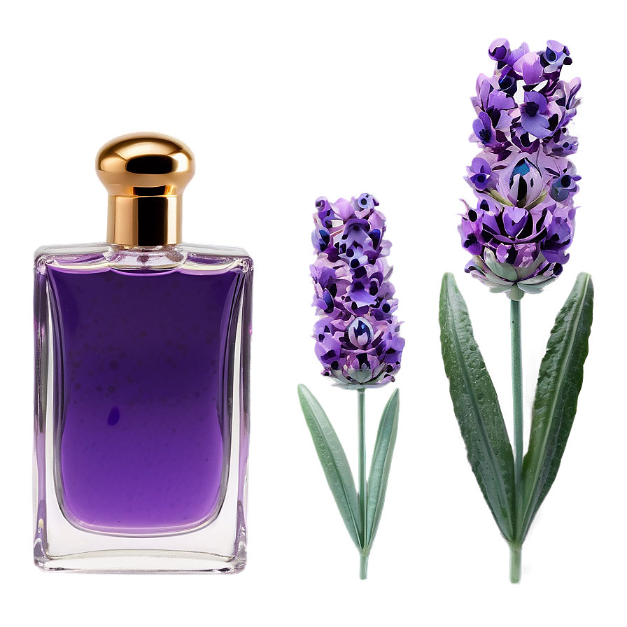 Lavender Perfume Flask Png 16 PNG image