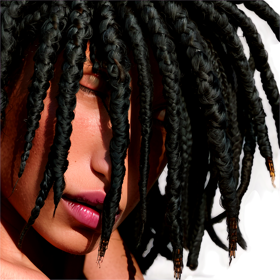 Layered Dreads Hairstyle Png Fic PNG image