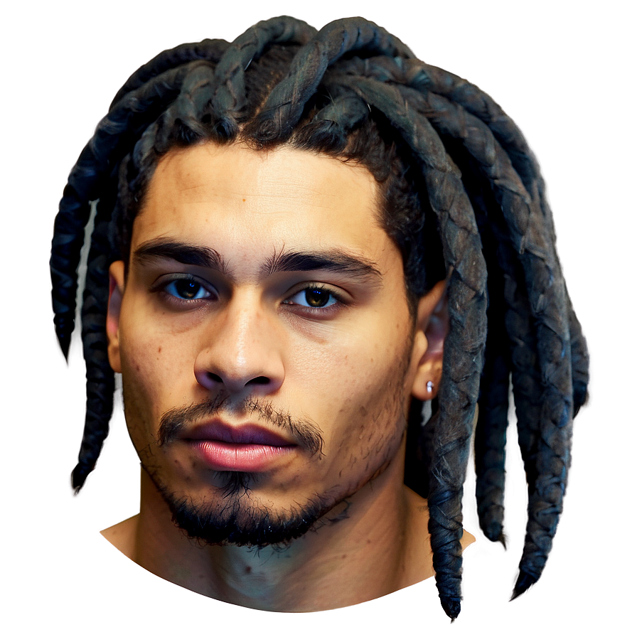 Layered Dreads Hairstyle Png Hre PNG image