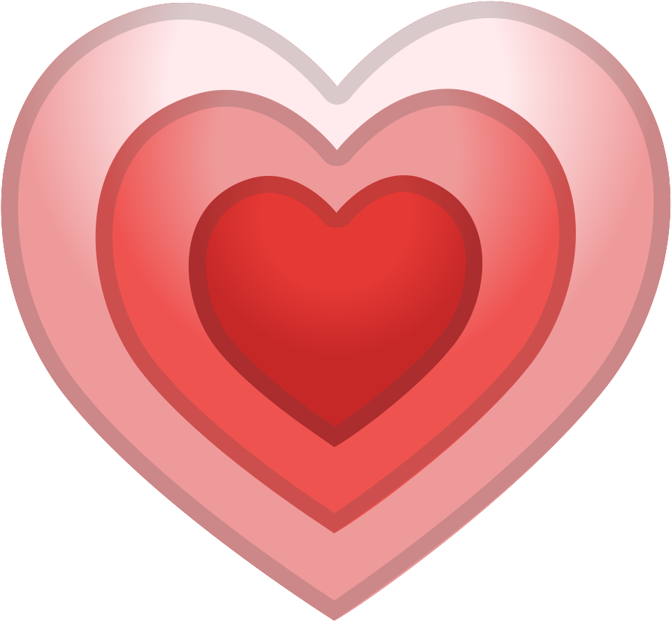 Layered Heart Icon PNG image