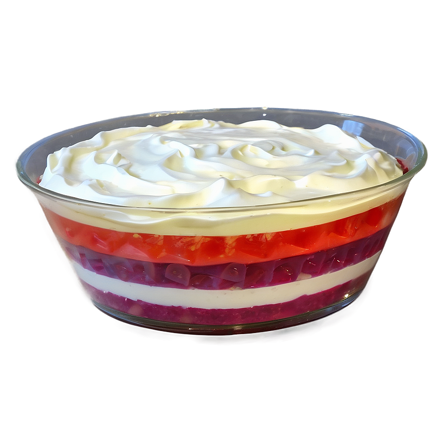 Layered Jello And Cream Parfait Png Pwe68 PNG image