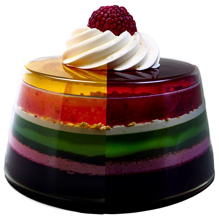 Layered Jelly Dessert Png 16 PNG image