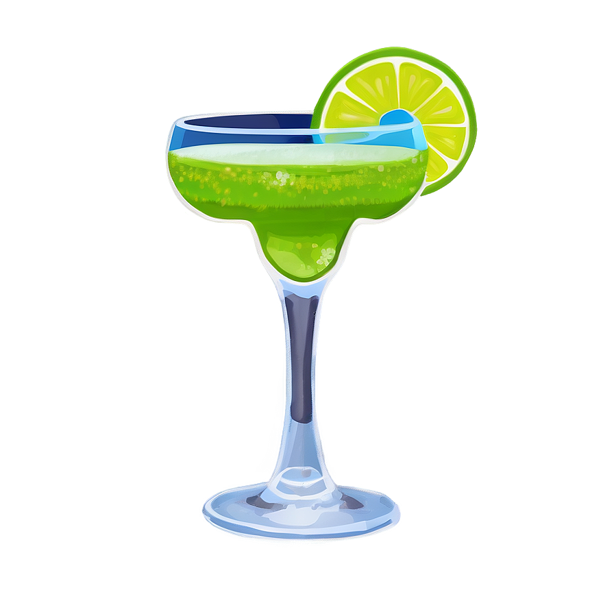 Layered Margarita Glass Png 06292024 PNG image