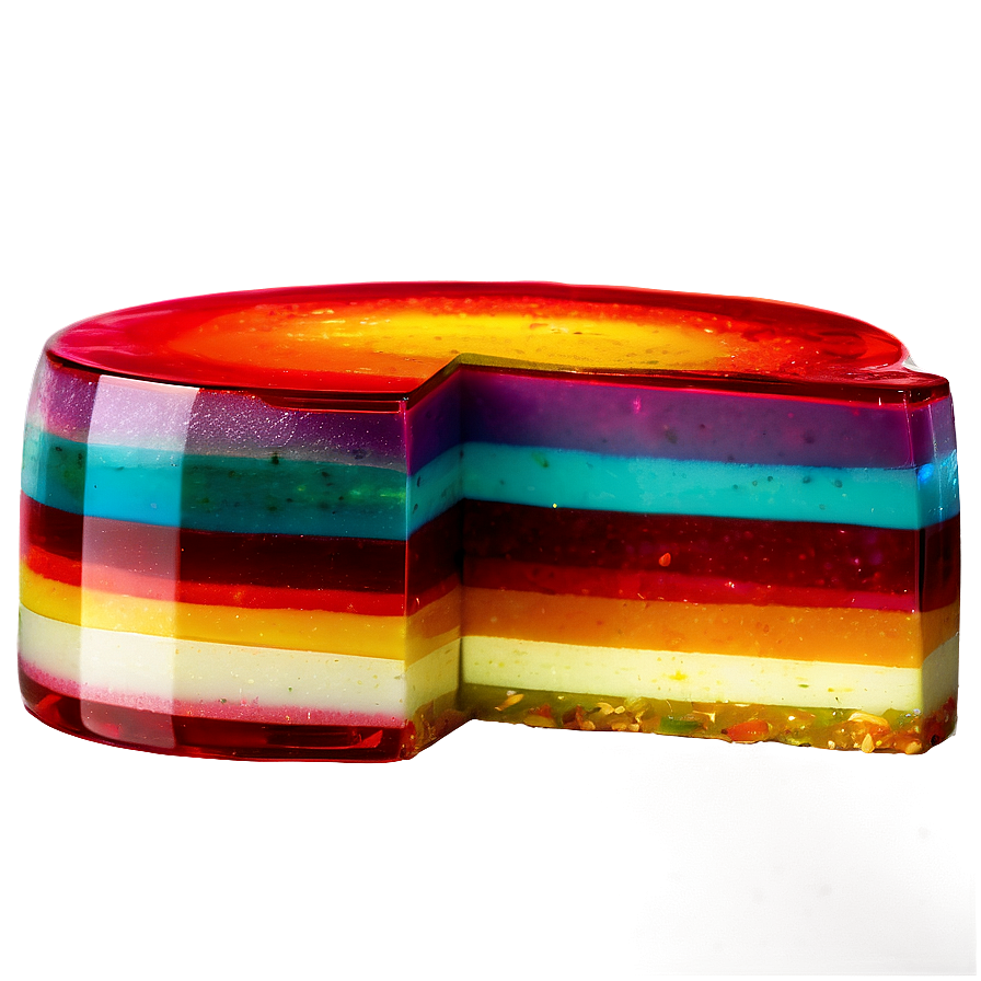 Layered Rainbow Jello Png Mti PNG image