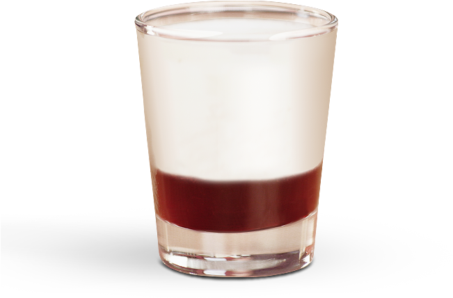 Layered Shot Glass Cocktail PNG image