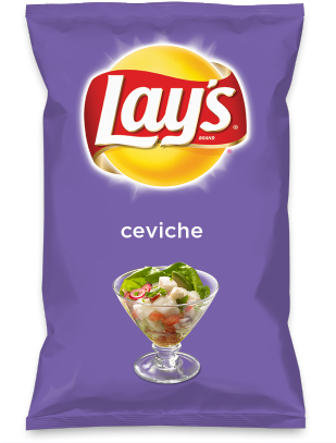 Lays Ceviche Flavored Chips Package PNG image