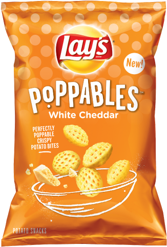 Lays Poppables White Cheddar Package PNG image