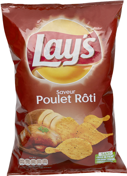 Lays Roast Chicken Flavor Chips PNG image