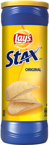 Lays Stax Original Chips Canister PNG image