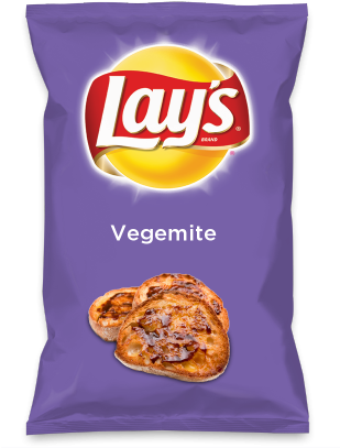 Lays Vegemite Flavor Chips Package PNG image