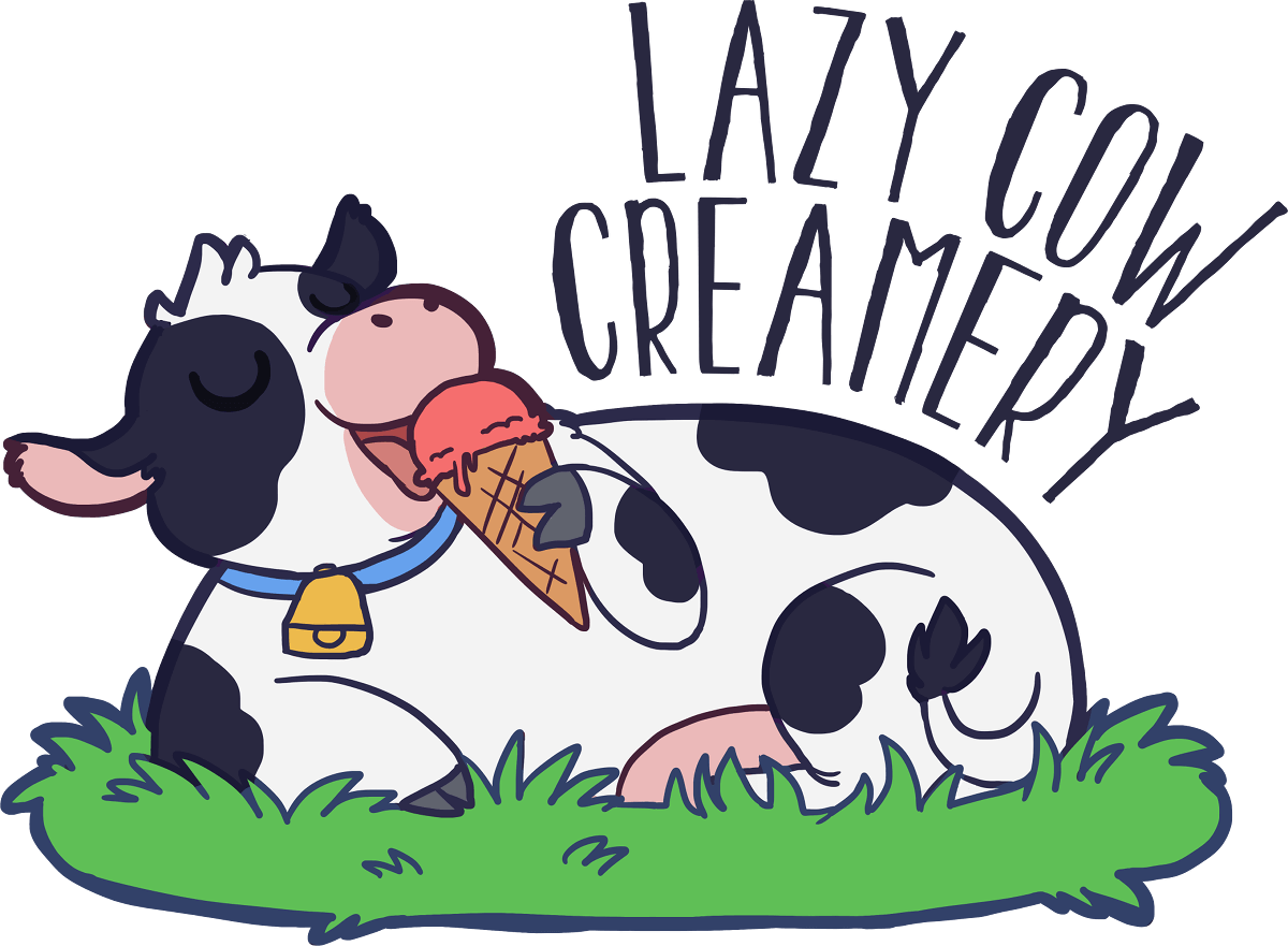 Lazy Cow Creamery Logo PNG image