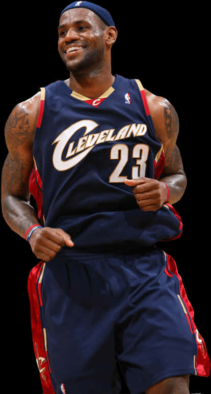 Le Bron James Cleveland Cavaliers Uniform PNG image
