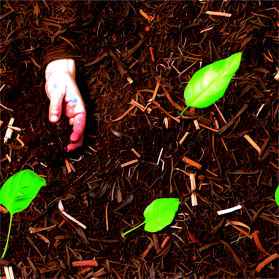 Leaf Mulch For Soil Health Png 06132024 PNG image