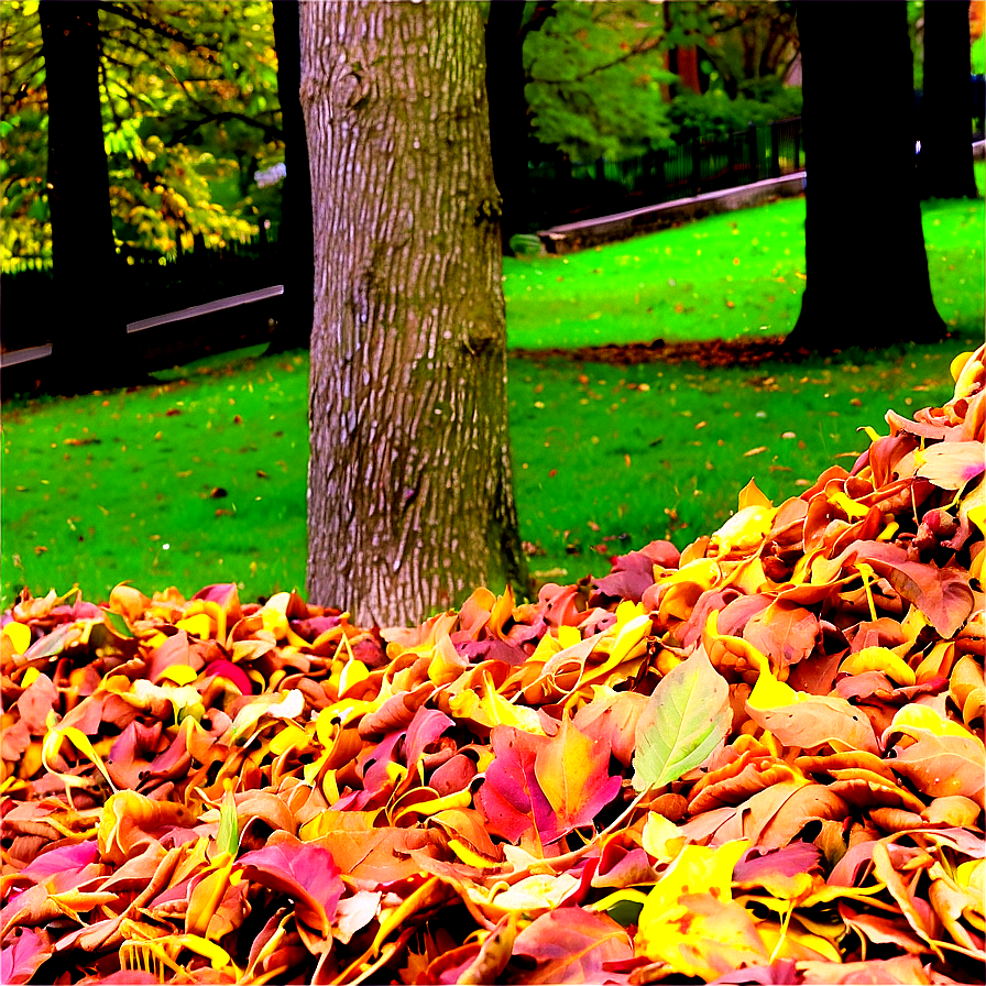 Leaf Pile In Park Png Kql97 PNG image