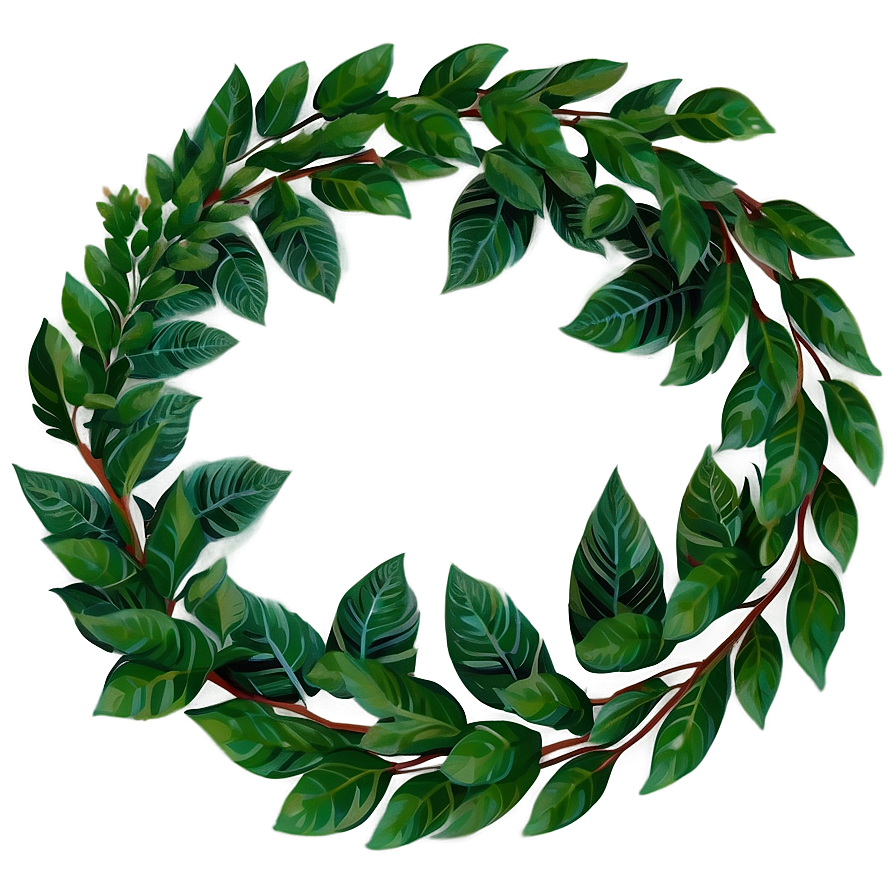 Leaf Wreath Png 05032024 PNG image